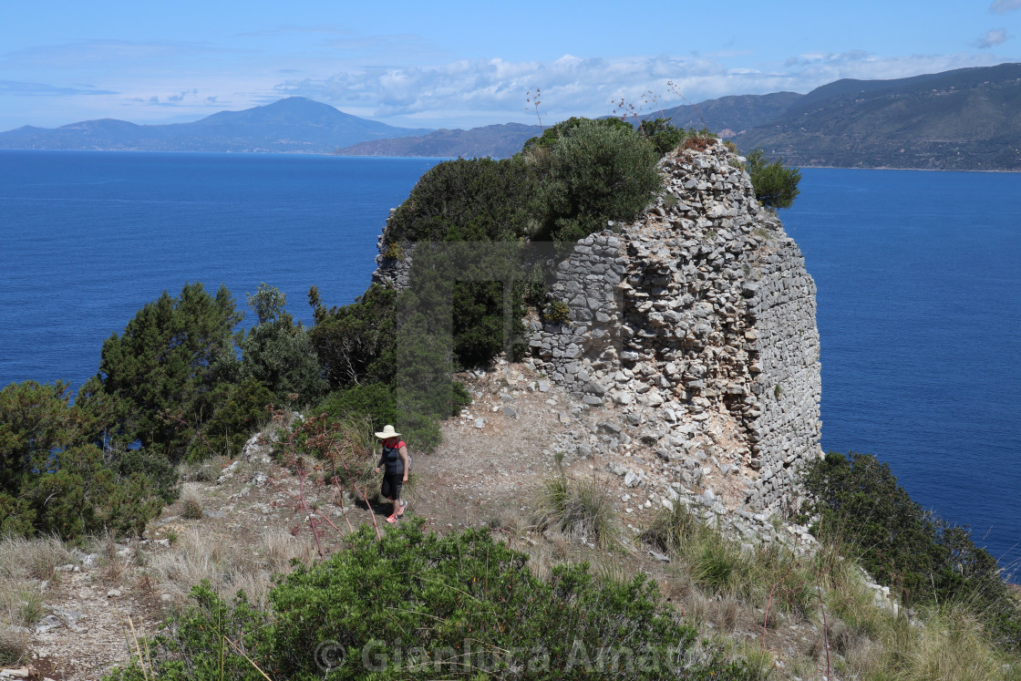 "Palinuro – Escursionista a Torre Quaglia" stock image