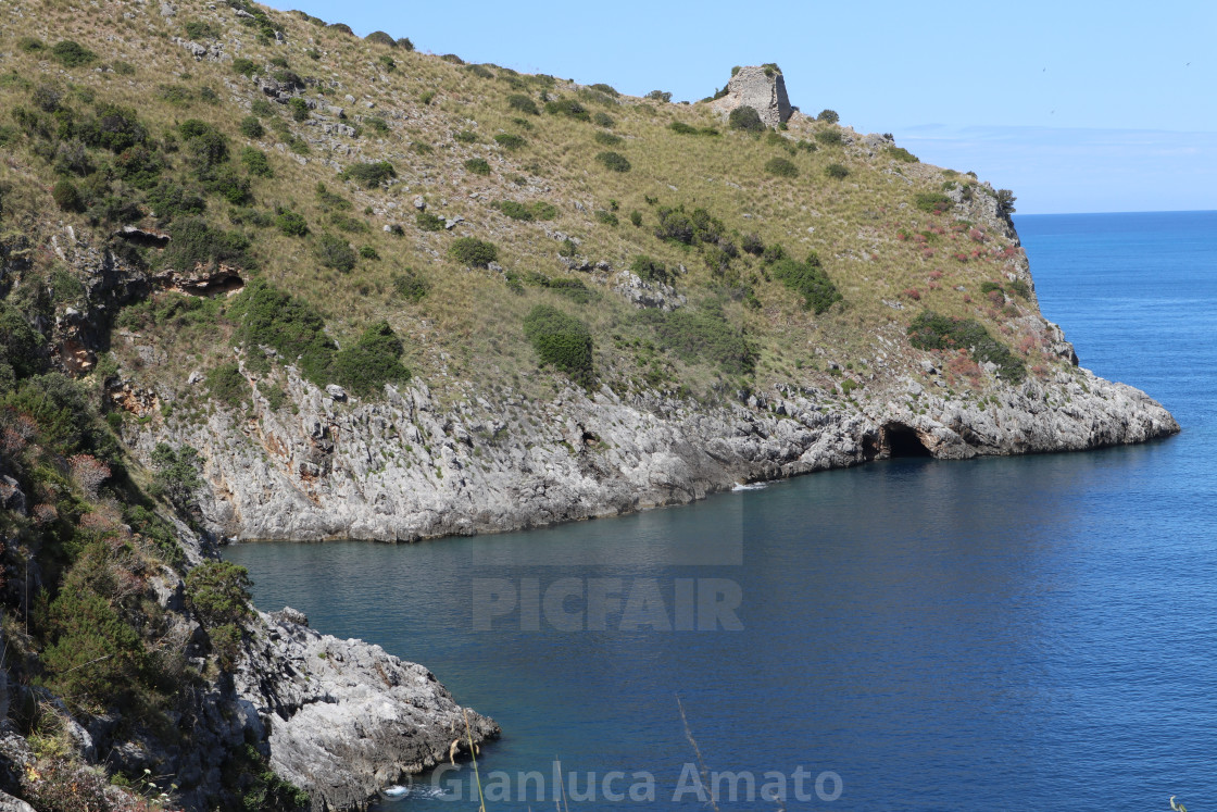 "Palinuro – Grotta Azzurra da Punta Fortino" stock image