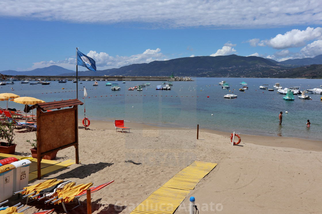 "Palinuro – Lido giallo del porto" stock image