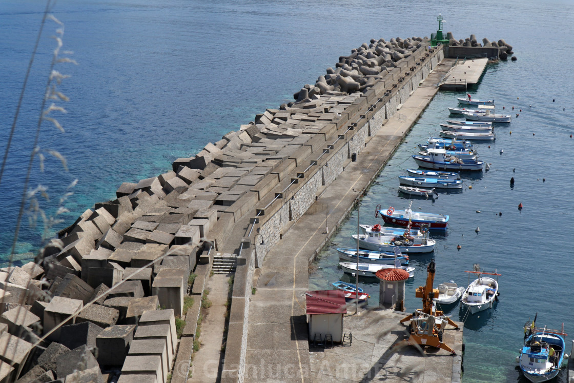 "Palinuro - Scogliera del porto" stock image