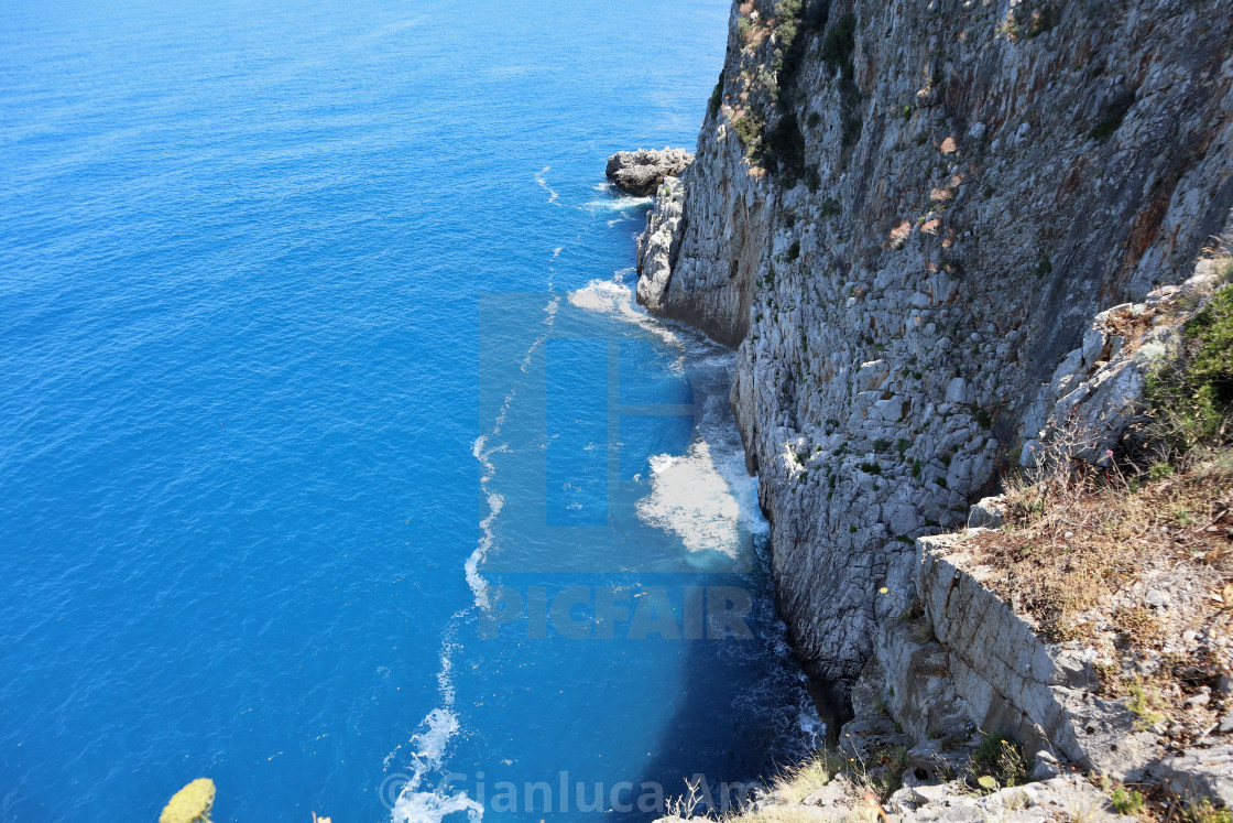 "Palinuro – Scogliera di Punta della Quaglia" stock image