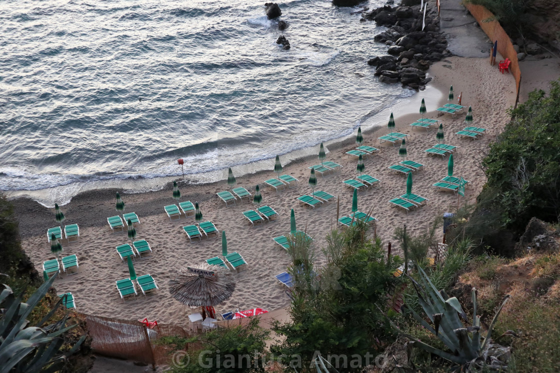 "Palinuro – Spiaggia Ficocelle al tramonto" stock image