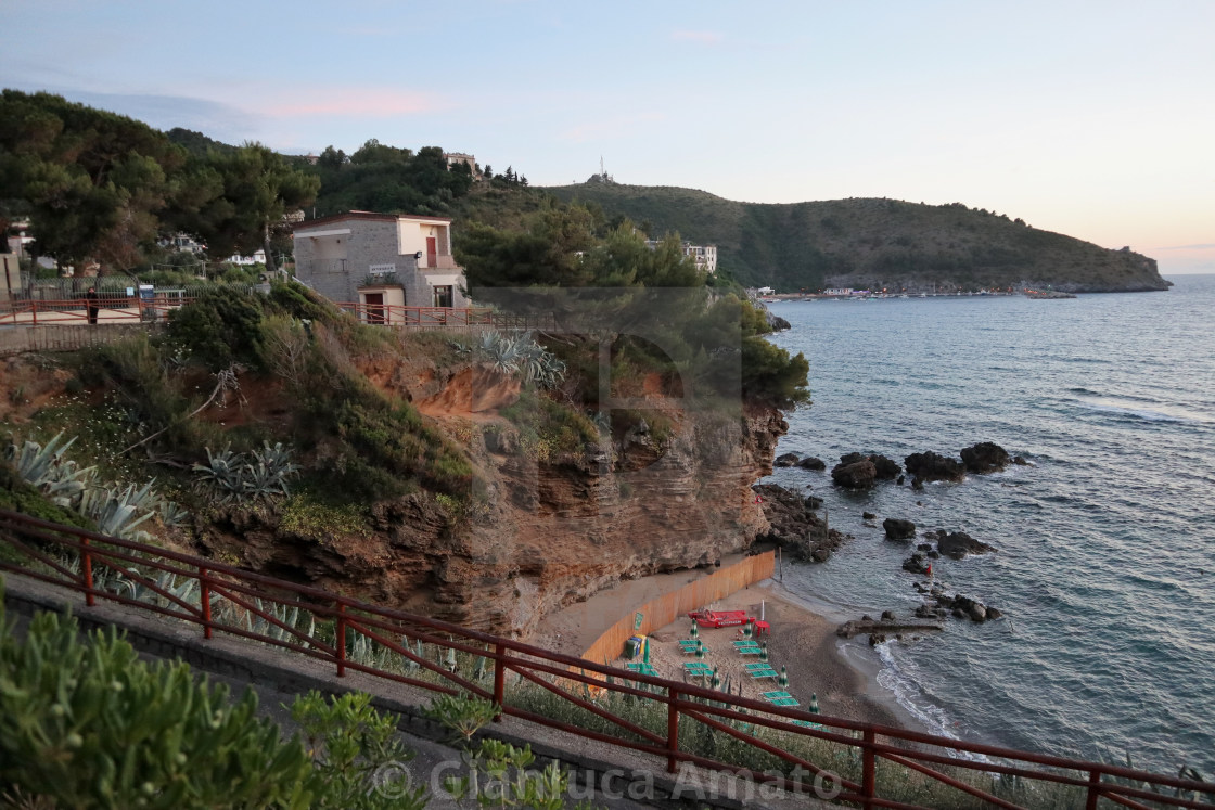 "Palinuro – Scorcio di Ficocelle al tramonto" stock image