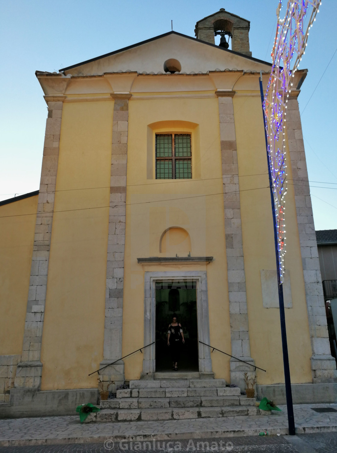 "Paduli - Facciata della chiesa di San Giovanni Battista" stock image