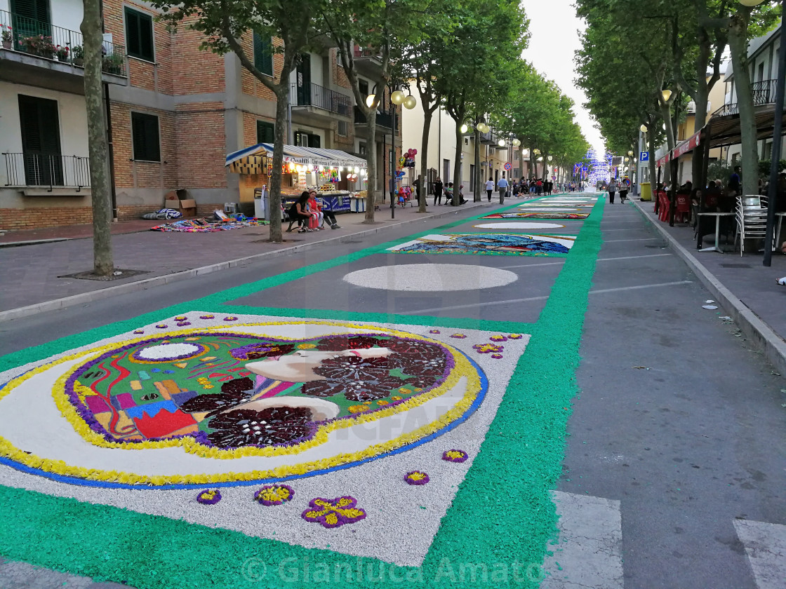 "Paduli - Viale di fiori" stock image