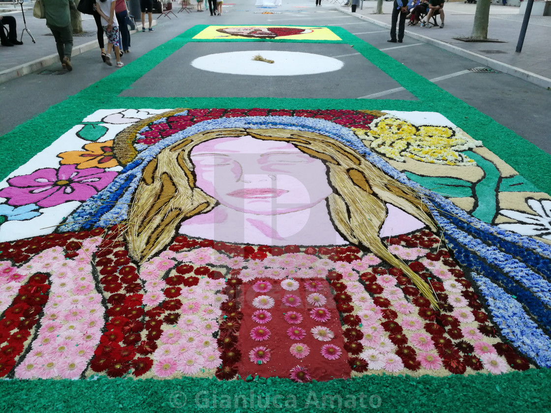 "Paduli - Viso di fiori sul viale" stock image