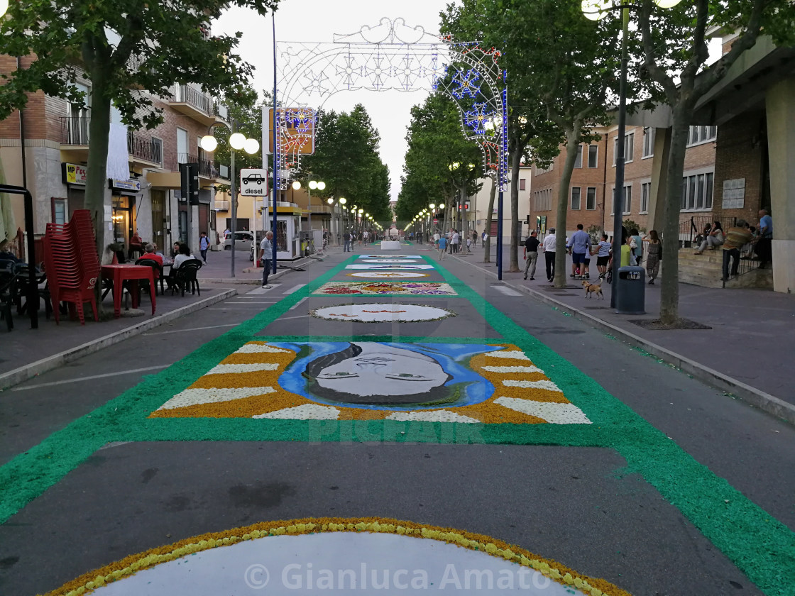 "Paduli - Strada infiorata" stock image