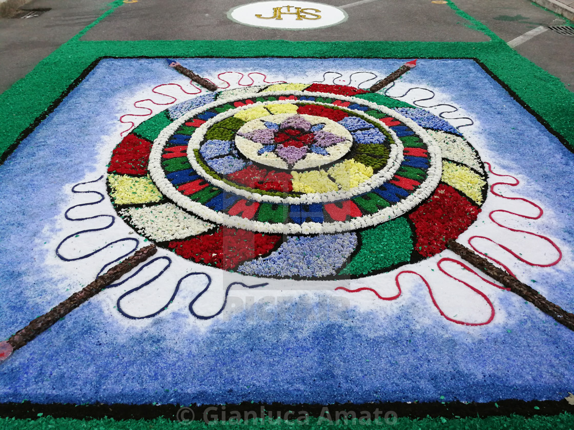 "Paduli - Cerchi di fiori" stock image