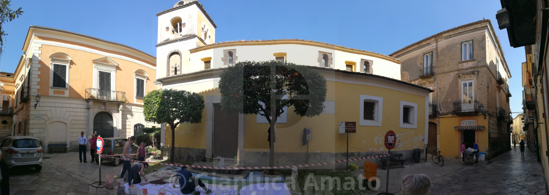 "Sant'Agata dei Goti - Panoramica della chiesa di Sant'Angelo de Munculanis" stock image