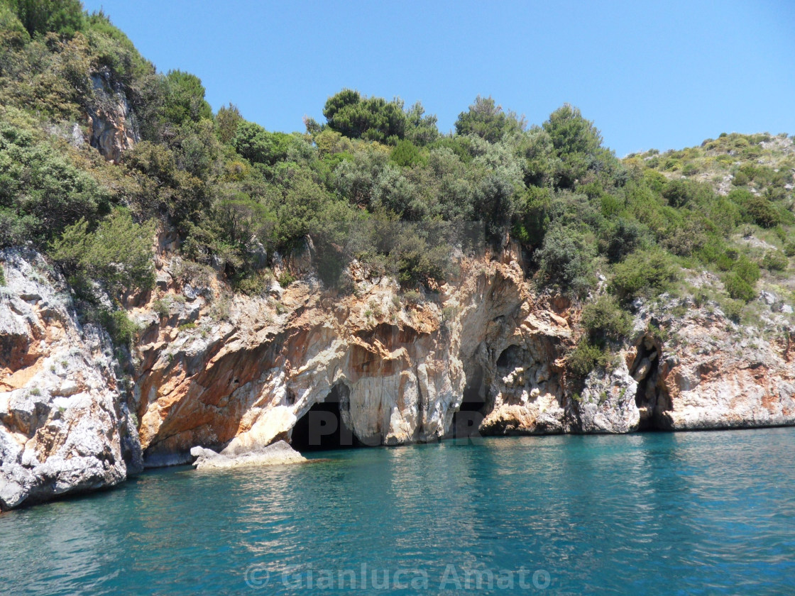 "Marina di Camerota - Grotte degli Infreschi" stock image