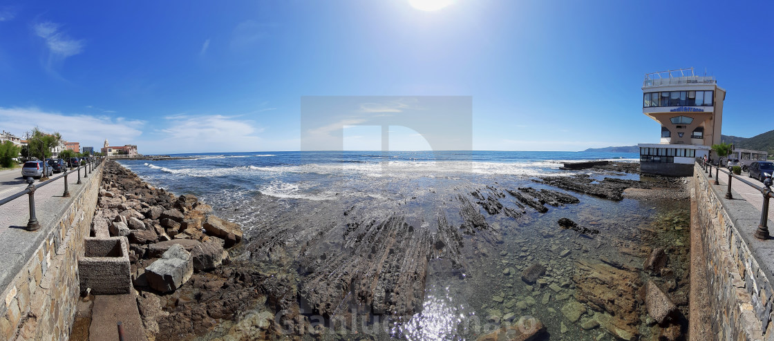 "Acciaroli - Panoramica dal lungomare" stock image