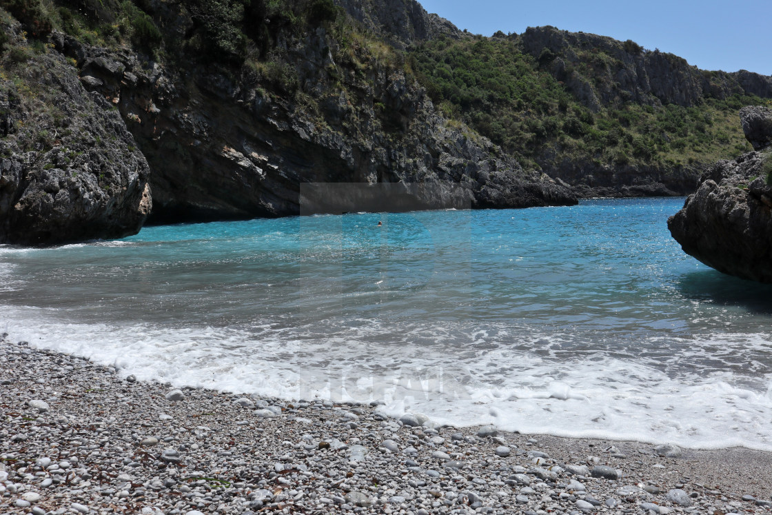 "Marina di Camerota - Cala Bianca dalla riva" stock image