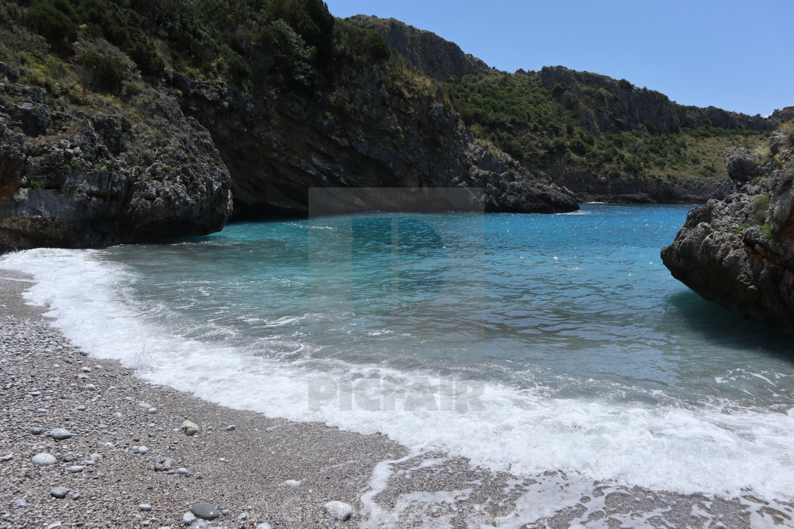 "Marina di Camerota - Spiaggia di Cala Bianca" stock image