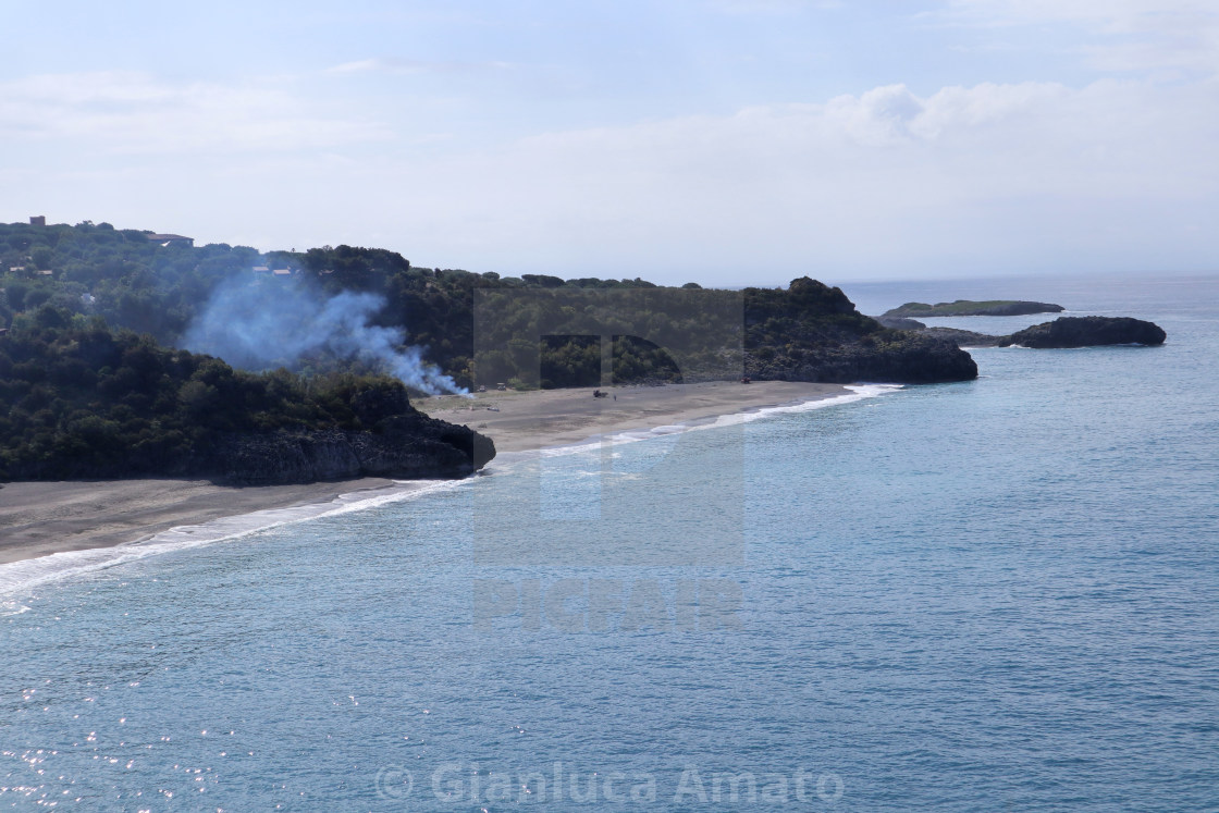 "Marina di Camerota - Spiagge dell'Arconte dalla litoranea" stock image