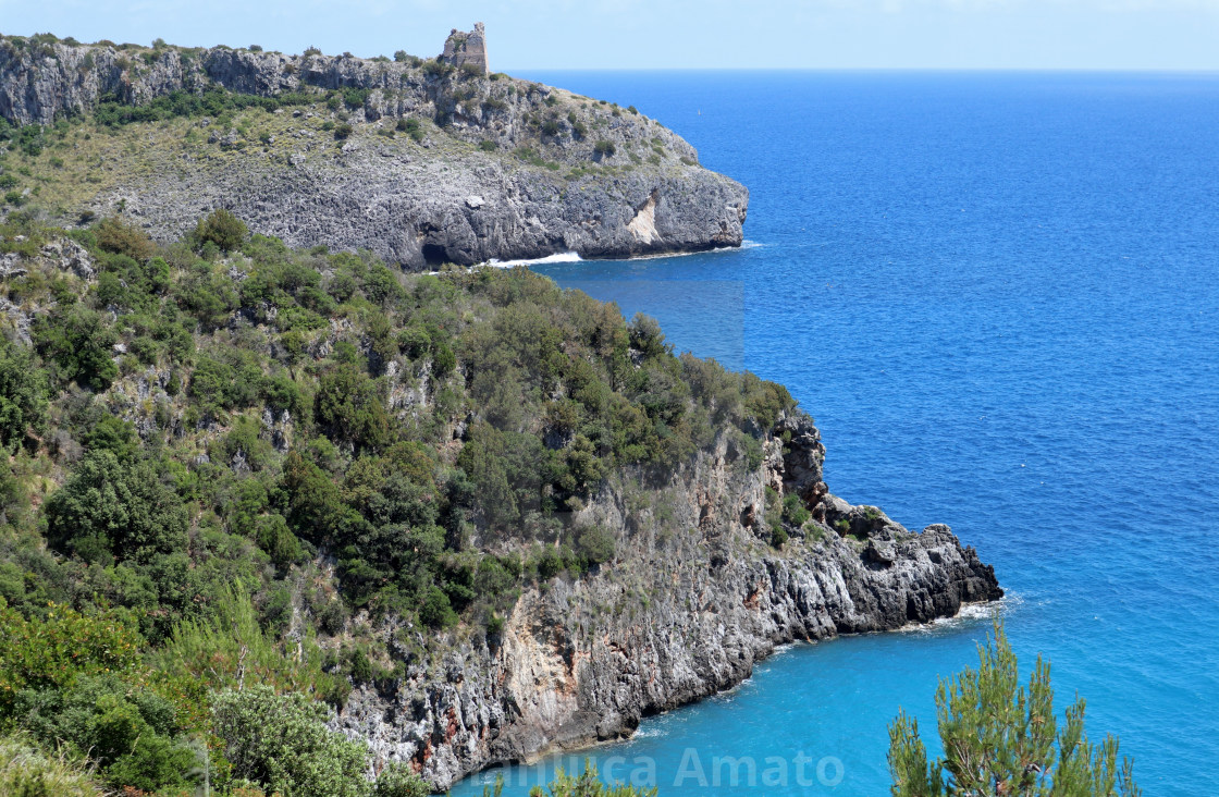 "Marina di Camerota - Scogliera di Pozzallo" stock image