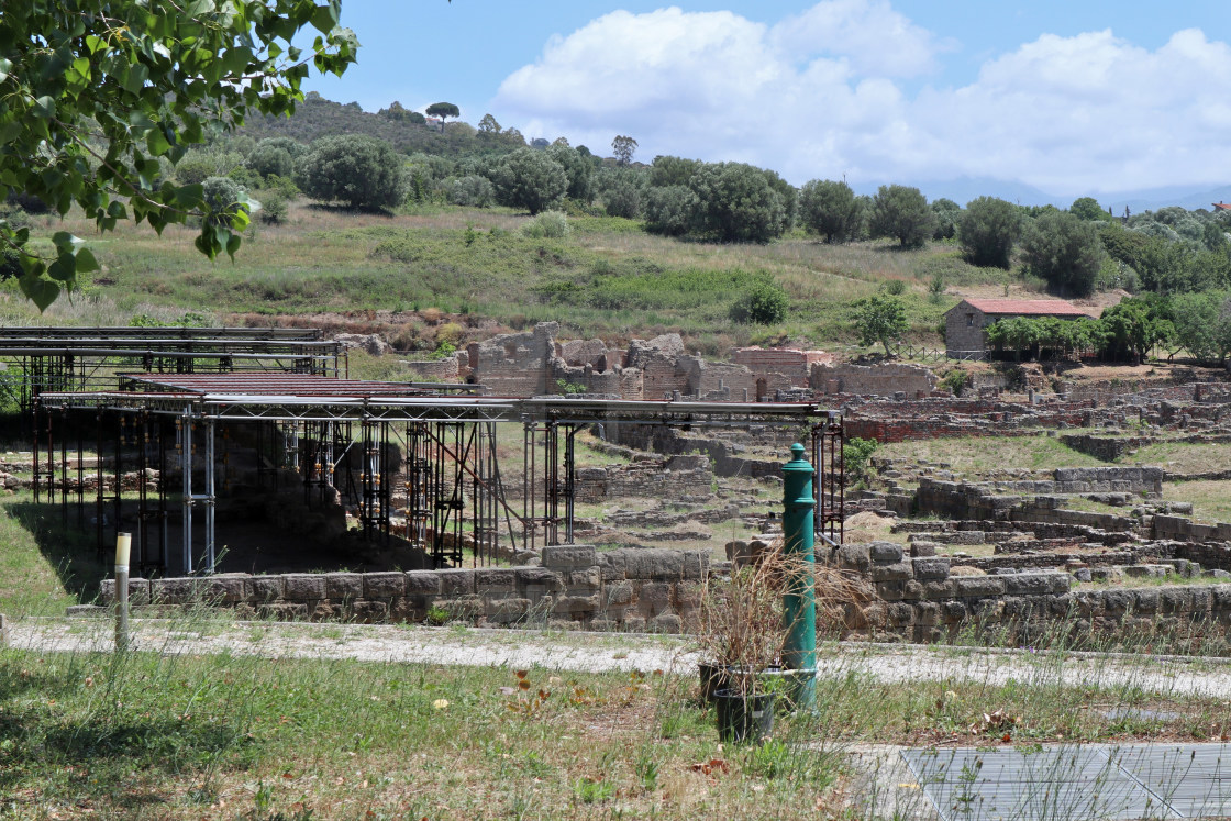 "Velia - Fontanella nel parco archeologico" stock image