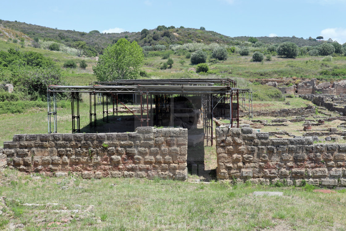 "Velia - Insula A del parco archeologico" stock image