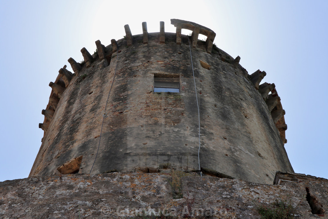 "Velia - Torri Angioina in controluce" stock image