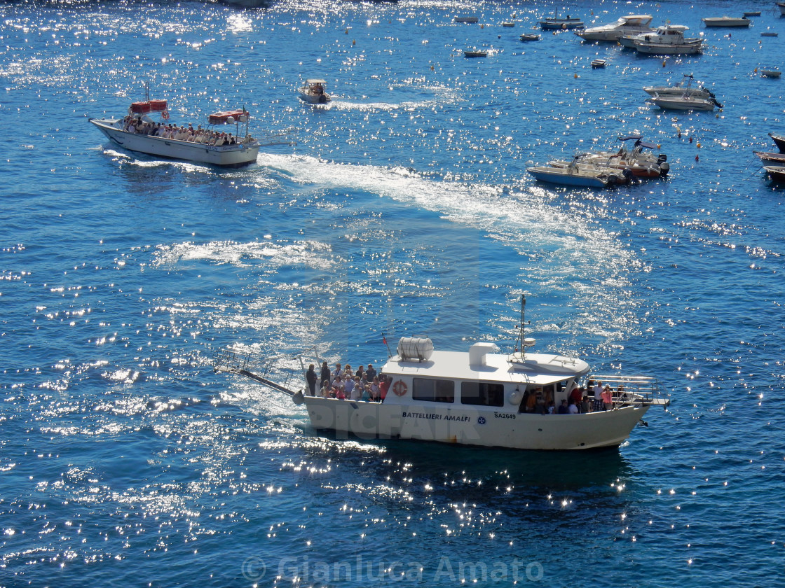 "Amalfi - Barche in manovra" stock image