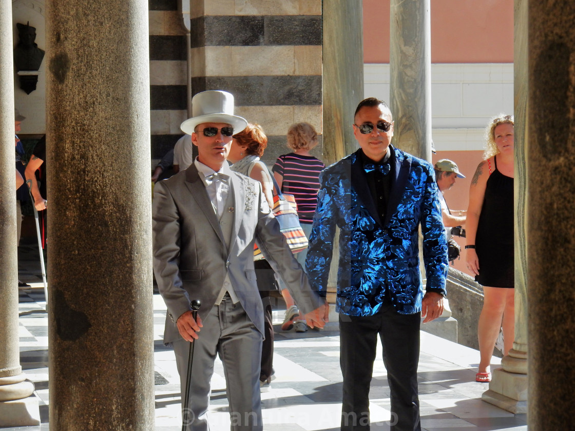 "Amalfi - Coppia al Duomo" stock image