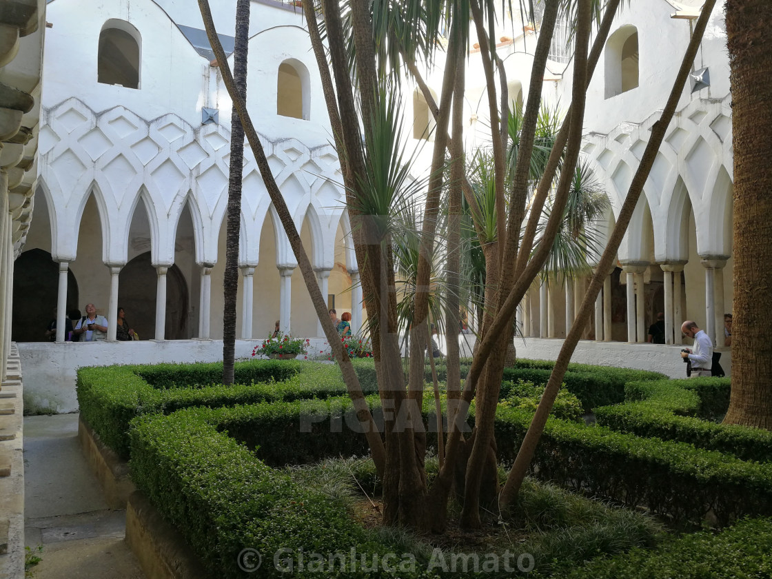 "Amalfi - Giardino del Chiostro del Paradiso" stock image