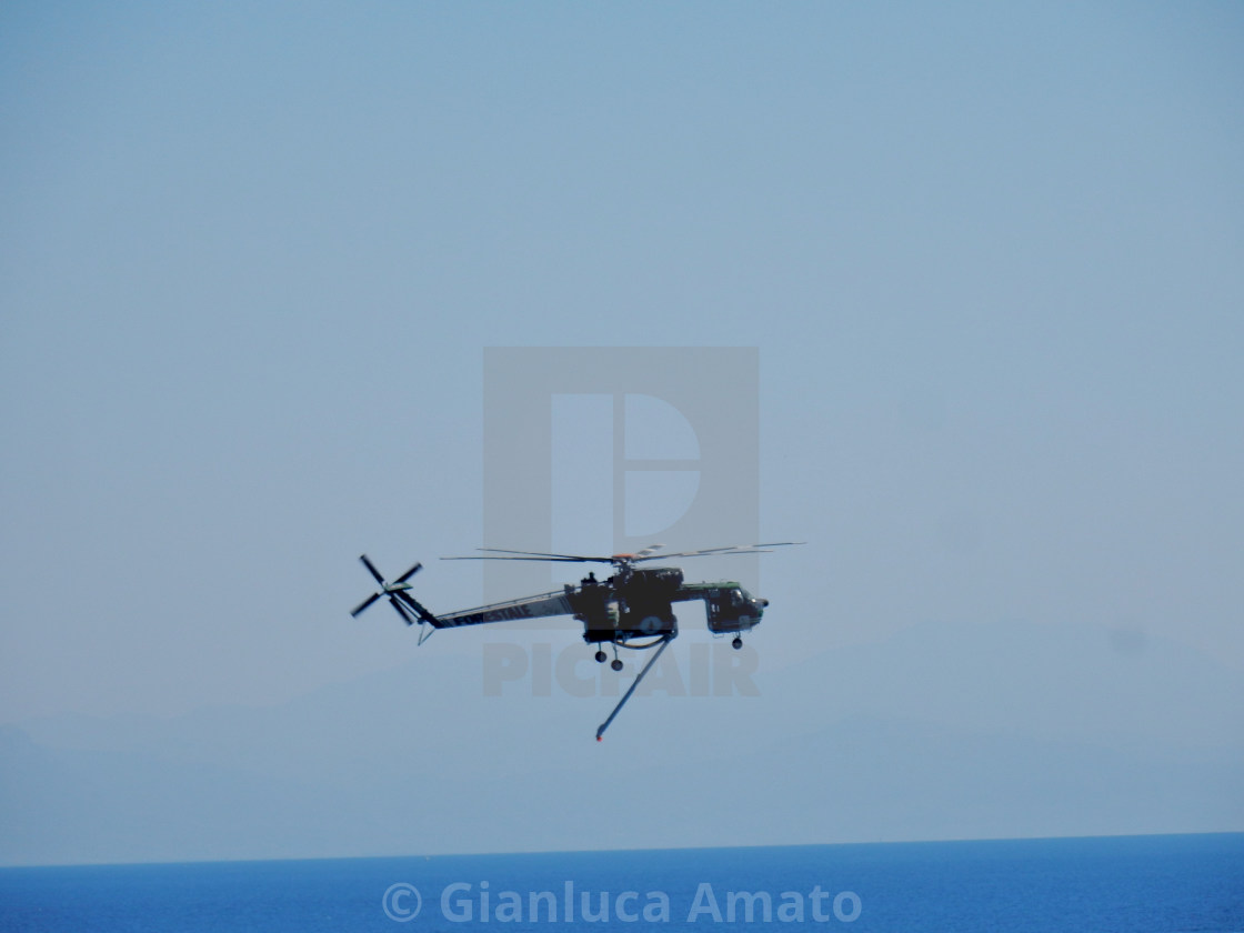 "Amalfi - Elicottero della Forestale" stock image