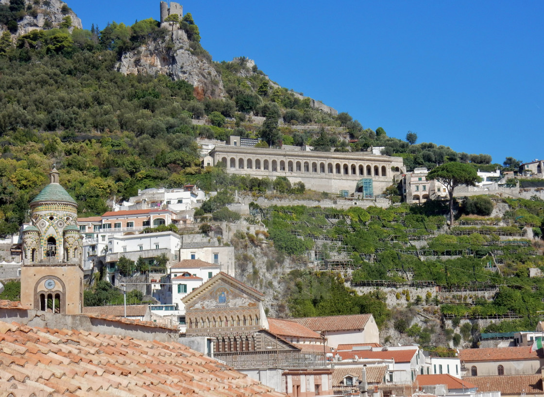 "Amalfi - Scorcio del cimitero monumentale" stock image