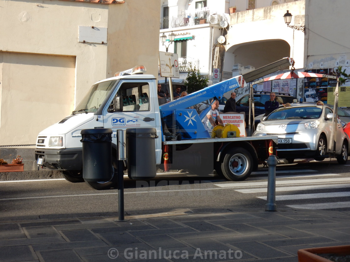 "Amalfi - Rimozione carro gru" stock image