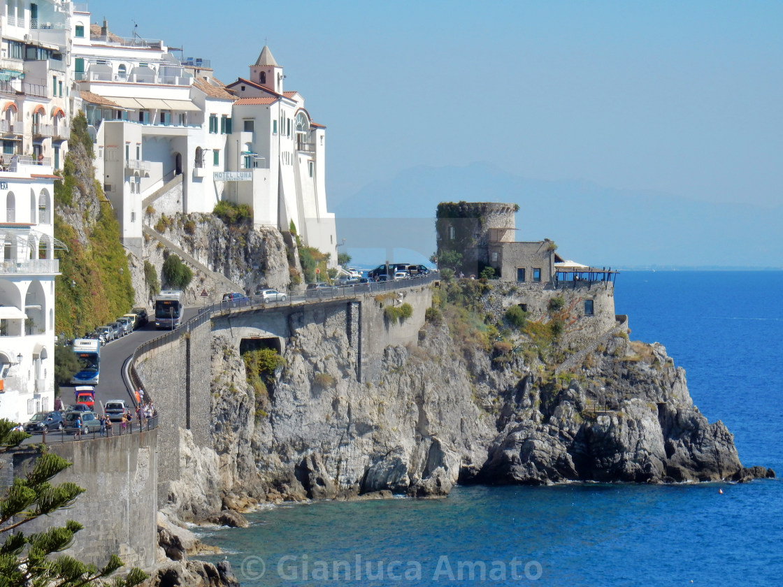 "Amalfi - La Torre Saracena" stock image