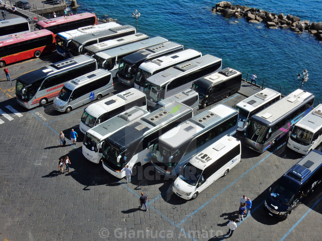 "Amalfi - Terminal degli autobus" stock image