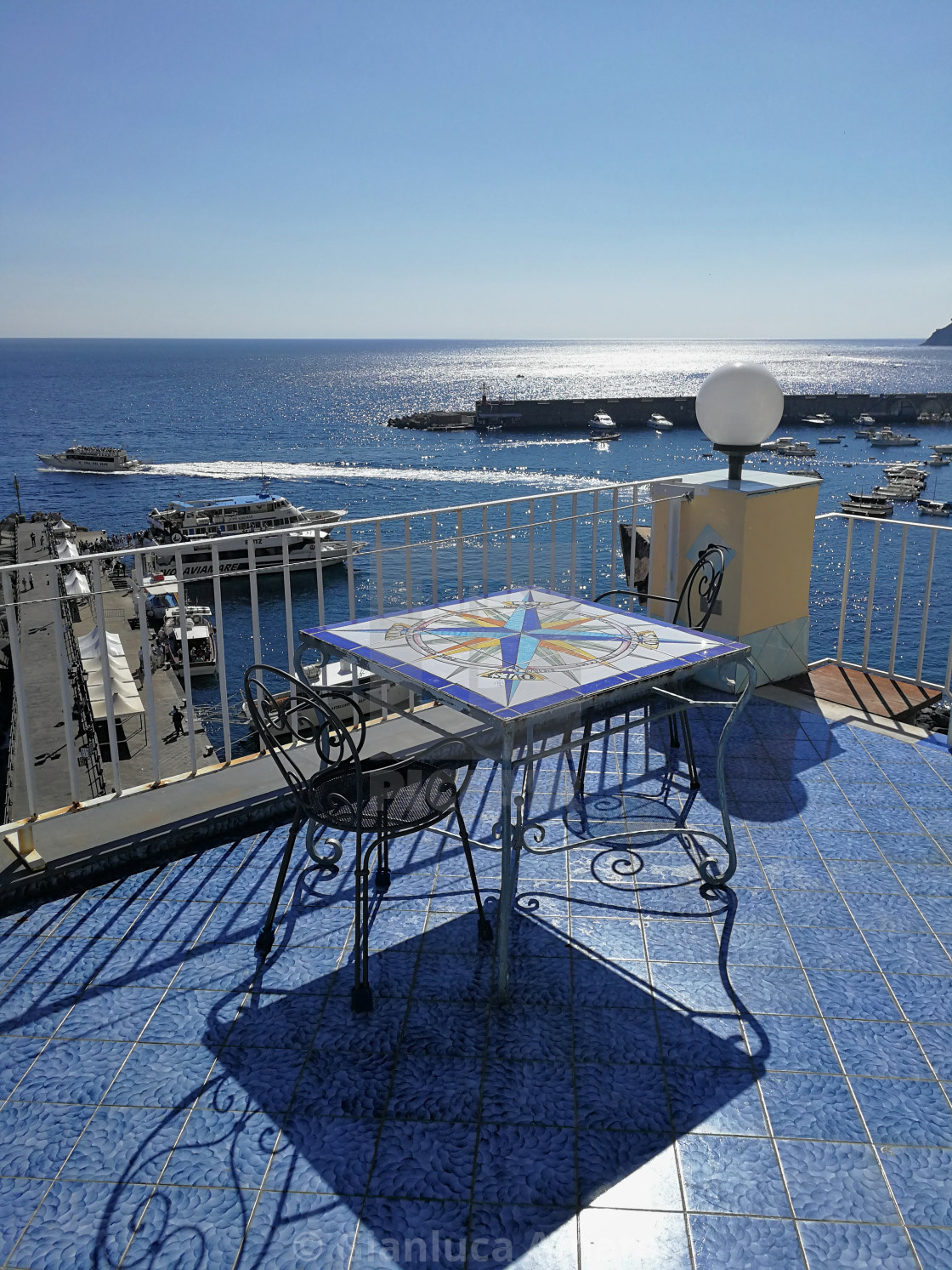 "Amalfi - Terrazza panoramica sul porto" stock image