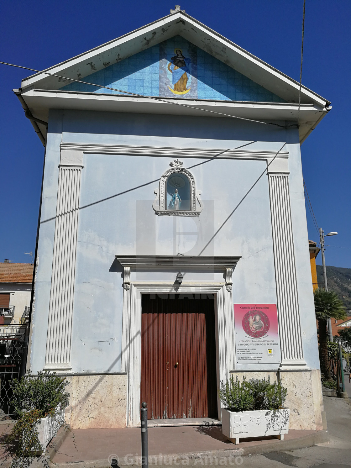 "Bomerano - Cappella dell'Immacolata" stock image