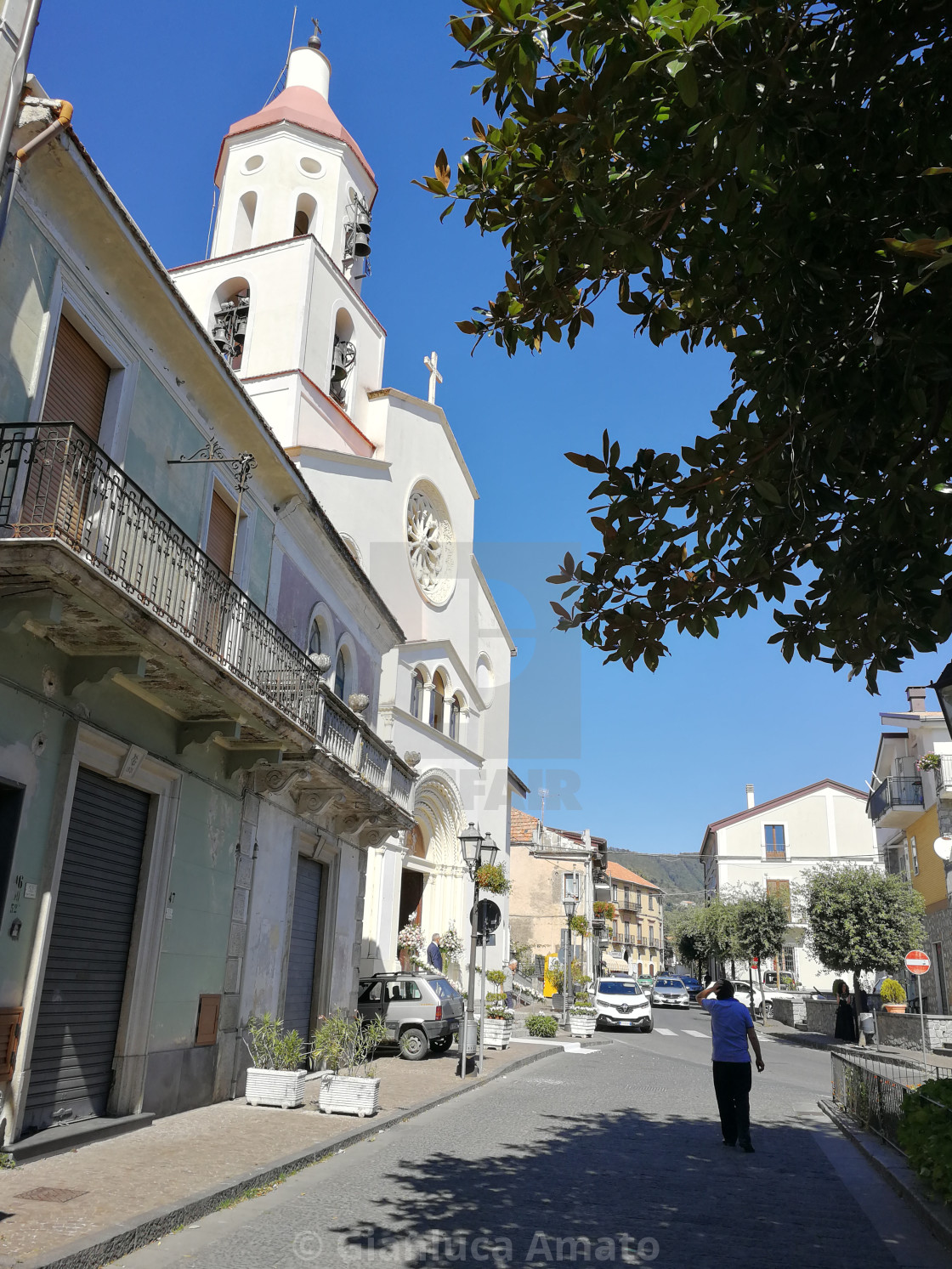 "Bomerano - Chiesa di San Matteo" stock image