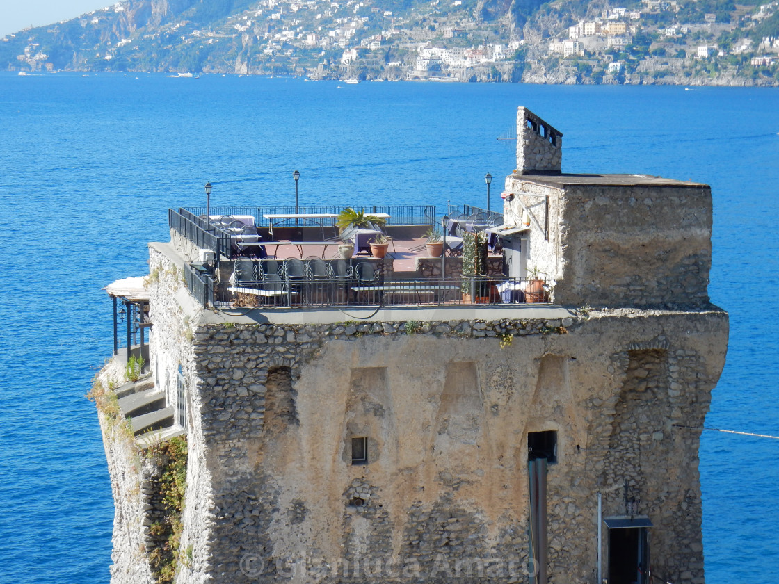 "Maiori - Terrazza della Torre Normanna" stock image