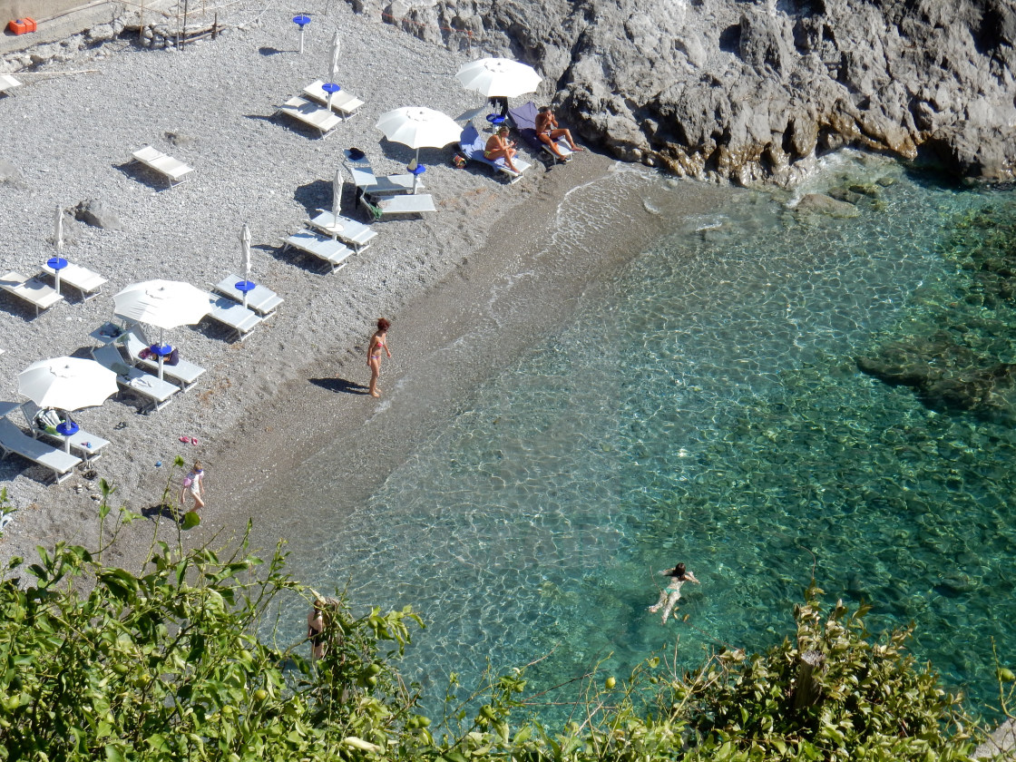 "Spiaggia Salicerchie a Maiori" stock image