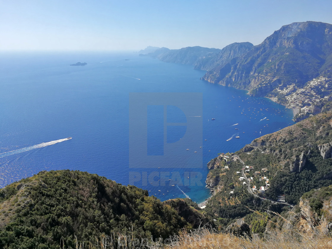 "Penisola sorrentina dal Sentiero degli Dei" stock image