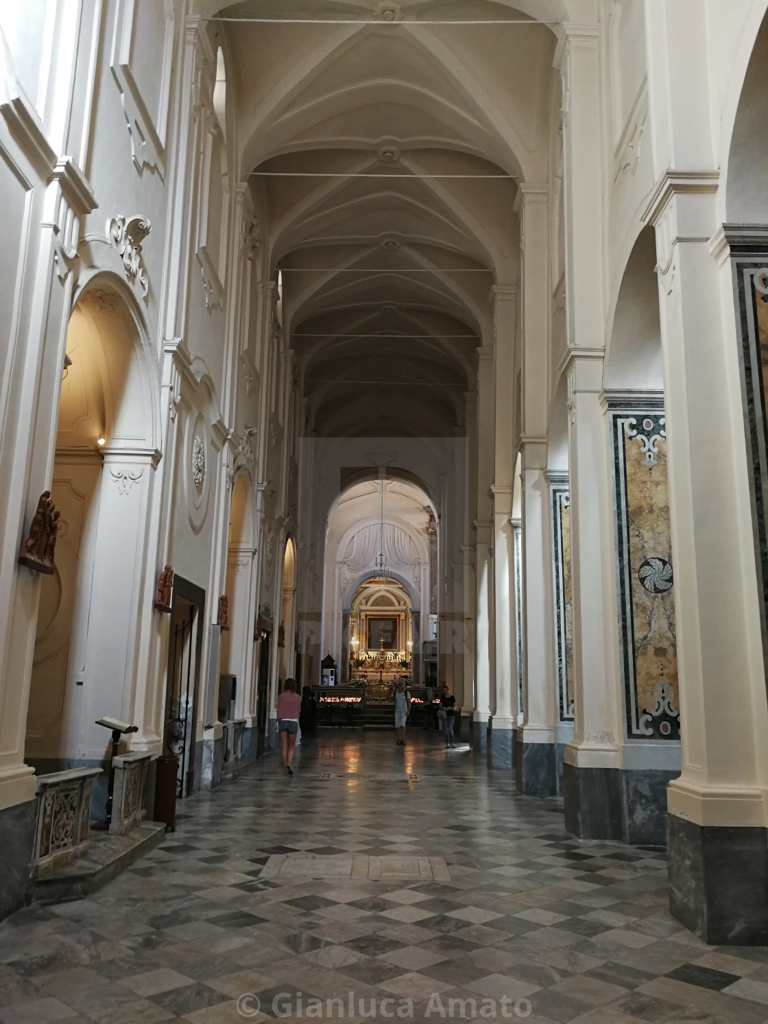 "Amalfi - Navata sinistra del duomo" stock image