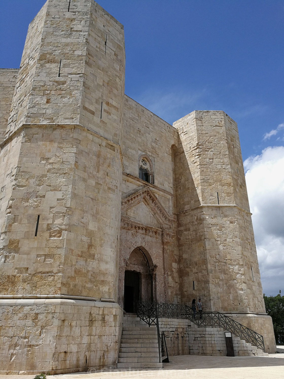 "Andria - Entrata del Castel del Monte" stock image