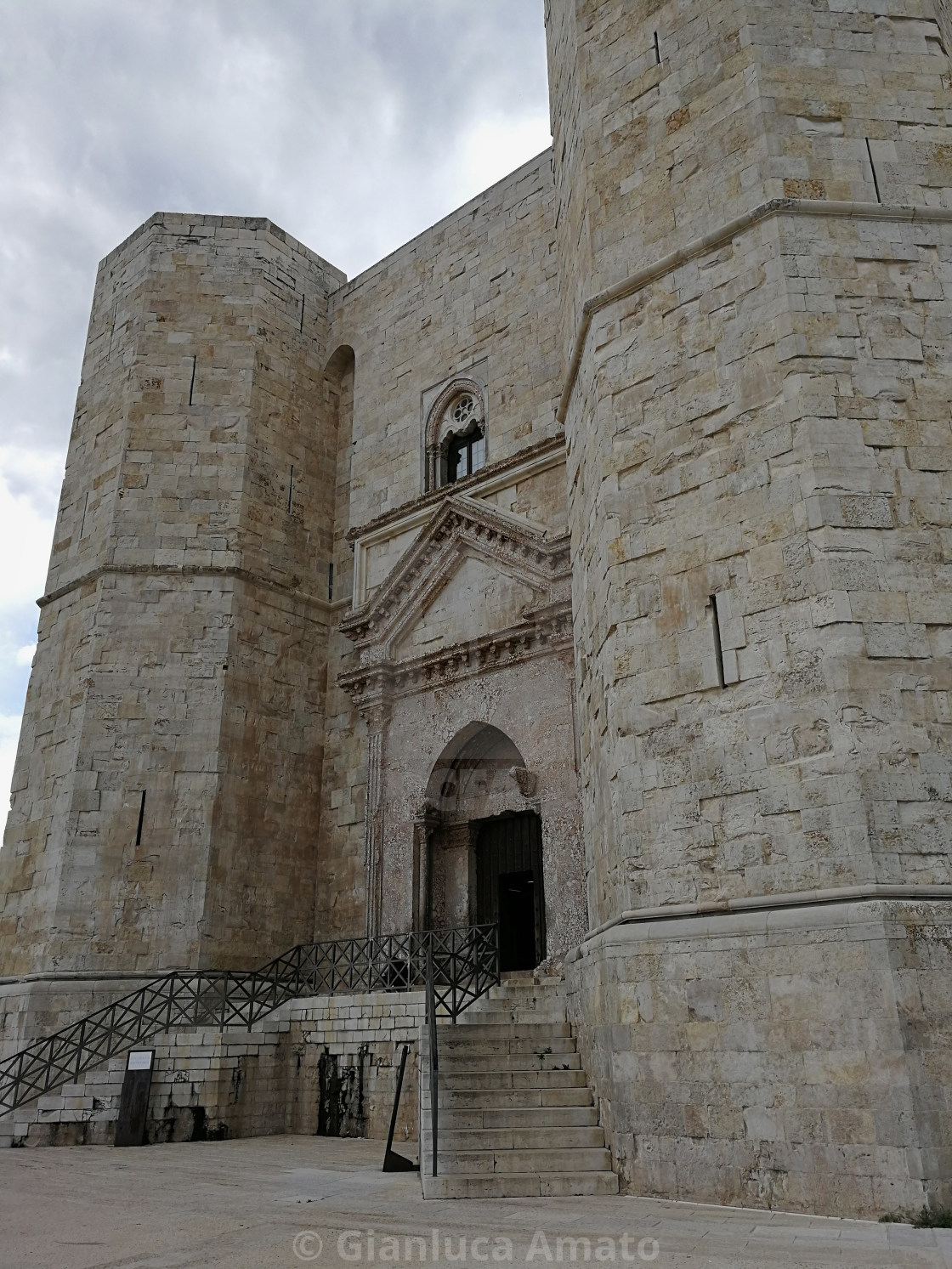 "Andria - Entrata di Castel del Monte" stock image