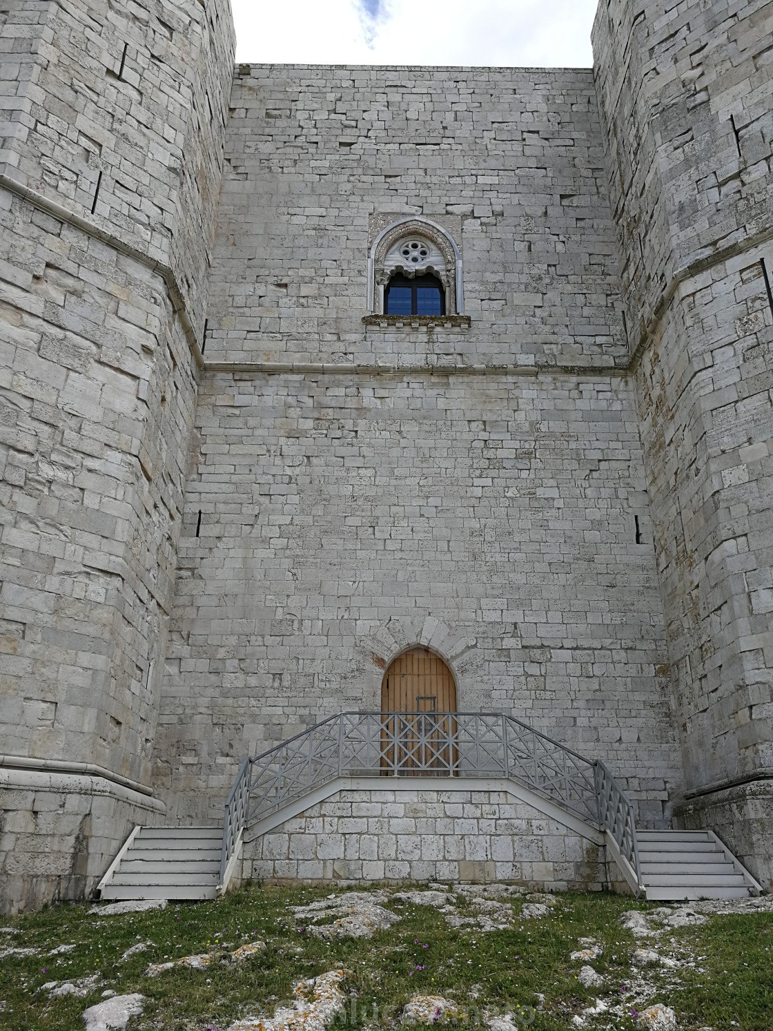 "Andria - Scala posteriore di Castel del Monte" stock image