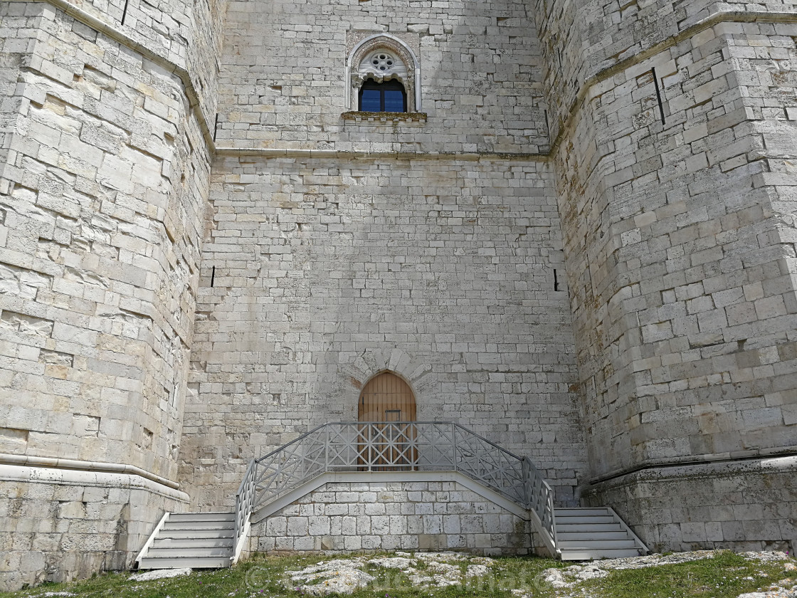 "Andria - Scala posteriore di Castel del Monte" stock image