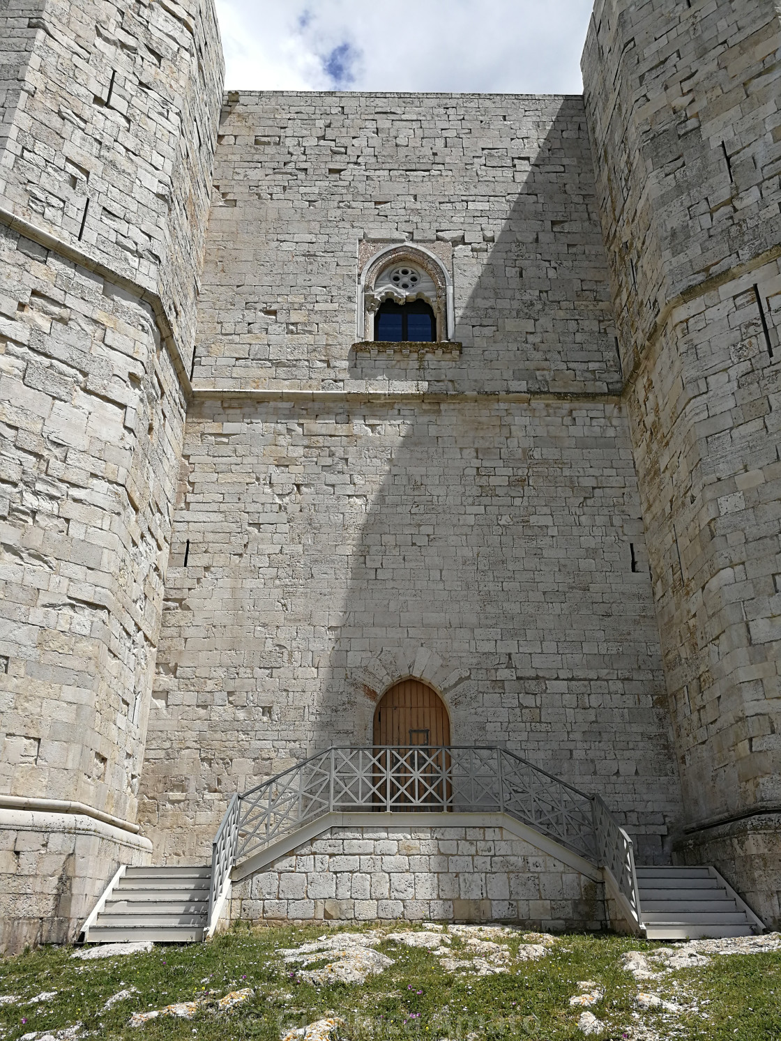 "Andria - Scala posteriore di Castel del Monte" stock image