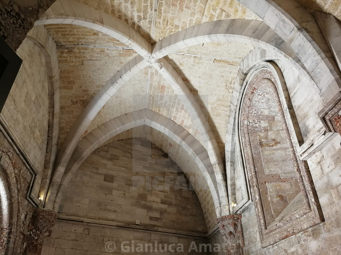 "Andria - Volta di una sala di Castel del Monte" stock image