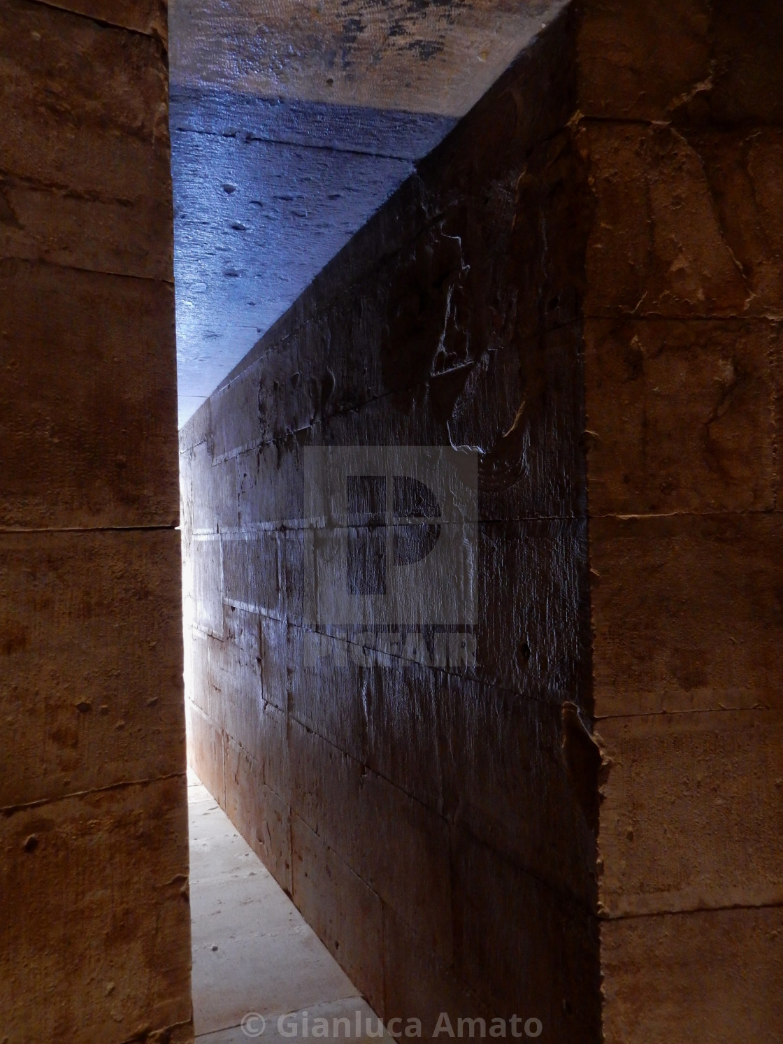 "Andria - Feritoia della torre di Castel del Monte" stock image