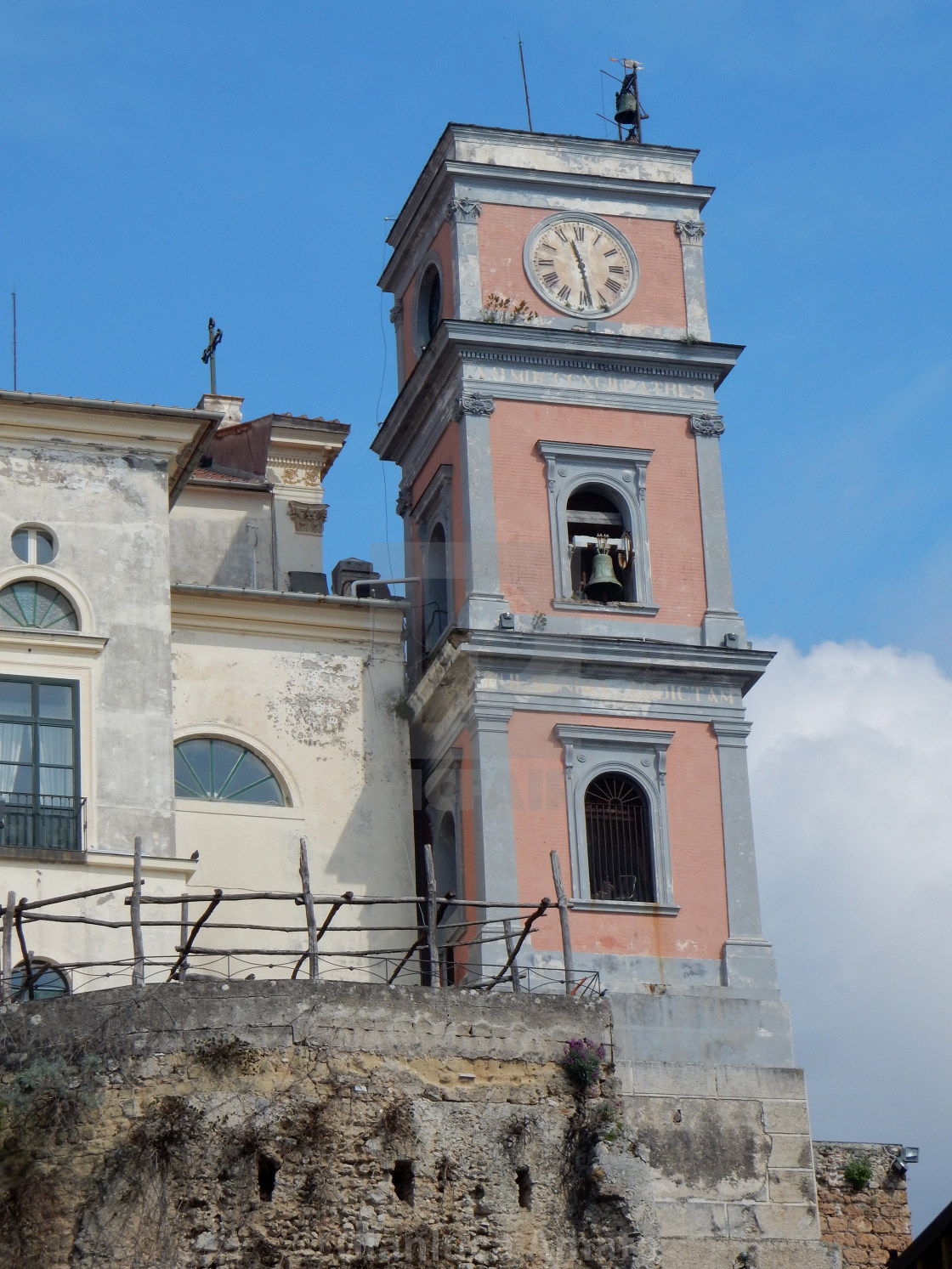 "Maiori - Campanile della chiesa di Santa Maria a Mare" stock image