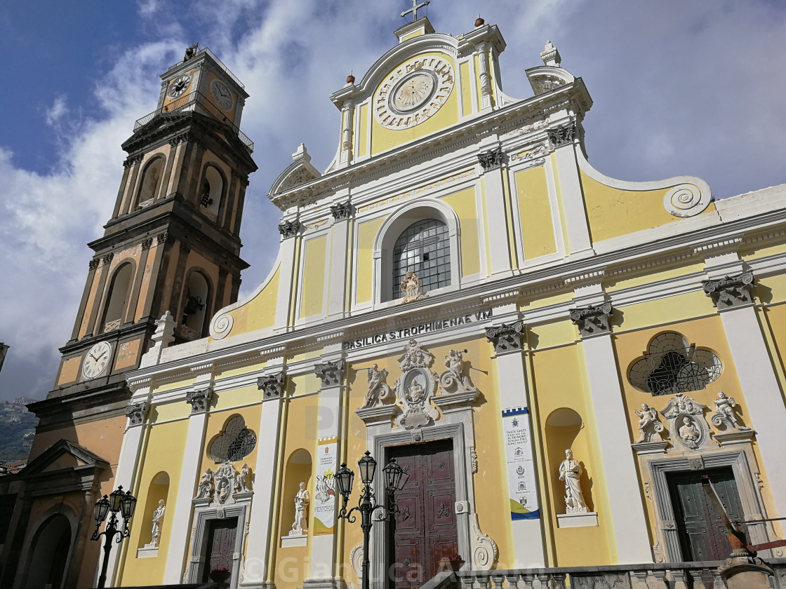 "Minori - Basilica di Santa Trofimena" stock image