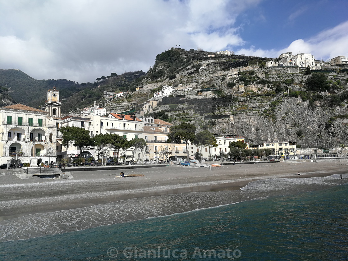 "Scorcio di Minori dal pontile" stock image