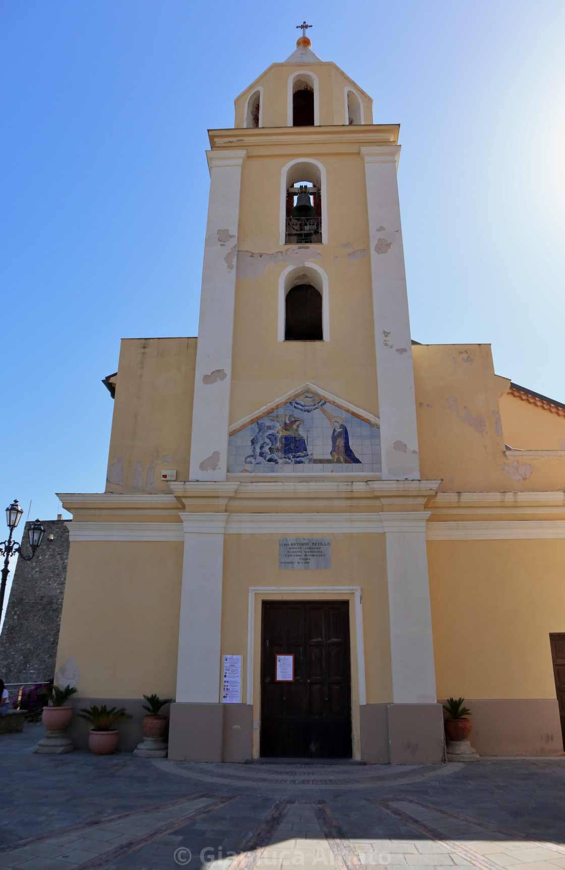 "Acciaroli - Facciata della Chiesa dell'Annunziata" stock image