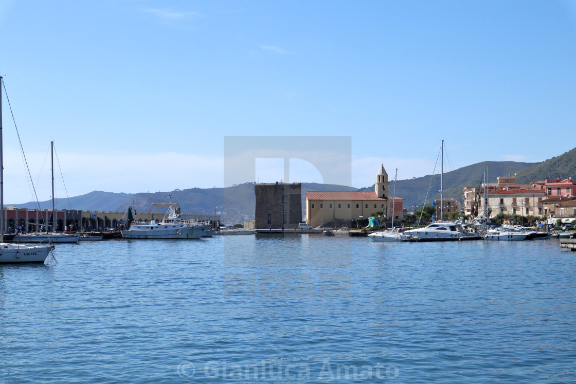 "Acciaroli - Panorama dal pontile" stock image