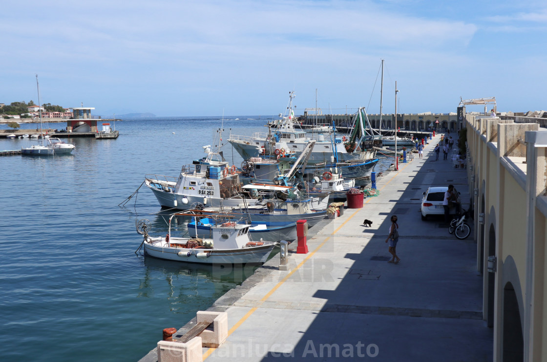 "Acciaroli - Pontile del porto" stock image